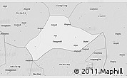 Silver Style 3D Map of Shishou