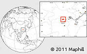 Blank Location Map of Shishou