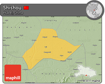 Savanna Style Map of Shishou