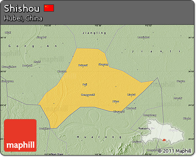 Savanna Style Map of Shishou