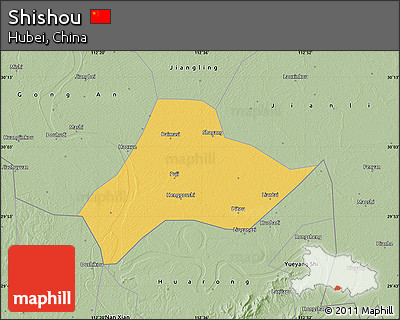 Savanna Style Map of Shishou