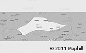 Gray Panoramic Map of Shishou