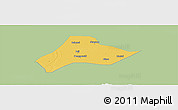 Savanna Style Panoramic Map of Shishou, single color outside