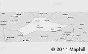 Silver Style Panoramic Map of Shishou
