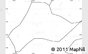 Blank Simple Map of Shishou, no labels