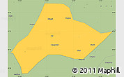 Savanna Style Simple Map of Shishou