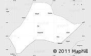 Silver Style Simple Map of Shishou