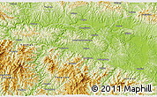 Physical 3D Map of Shiyan Shi