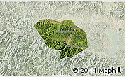 Satellite 3D Map of Shiyan Shi, lighten