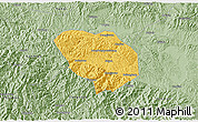Savanna Style 3D Map of Shiyan Shi