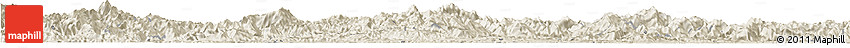 Shaded Relief Horizon Map of Shiyan Shi