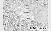 Silver Style Map of Shiyan Shi