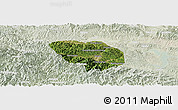 Satellite Panoramic Map of Shiyan Shi, lighten