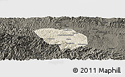 Shaded Relief Panoramic Map of Shiyan Shi, darken