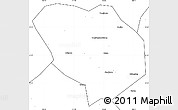 Blank Simple Map of Shiyan Shi