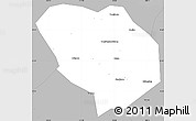 Gray Simple Map of Shiyan Shi