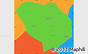 Political Simple Map of Shiyan Shi