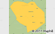 Savanna Style Simple Map of Shiyan Shi
