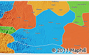 Political 3D Map of Songzi