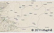 Shaded Relief 3D Map of Songzi