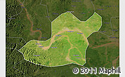 Satellite Map of Songzi, darken