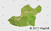 Satellite Map of Songzi, single color outside