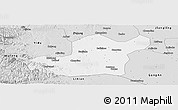 Silver Style Panoramic Map of Songzi