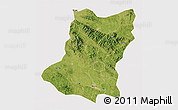 Satellite 3D Map of Sui Xian, cropped outside