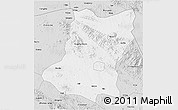 Silver Style 3D Map of Sui Xian