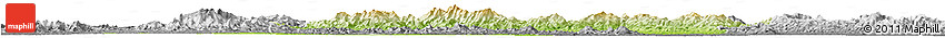 Physical Horizon Map of Sui Xian, desaturated