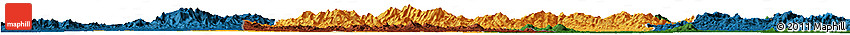 Political Horizon Map of Sui Xian, darken