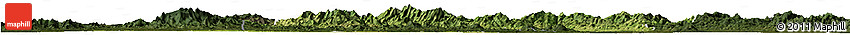 Satellite Horizon Map of Sui Xian, darken