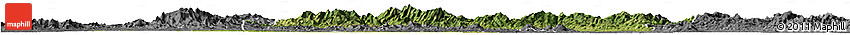 Satellite Horizon Map of Sui Xian, desaturated