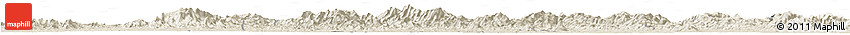 Shaded Relief Horizon Map of Sui Xian