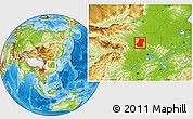 Physical Location Map of Sui Xian