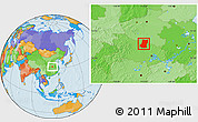 Political Location Map of Sui Xian