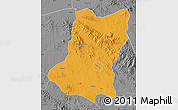 Political Map of Sui Xian, desaturated