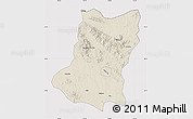 Shaded Relief Map of Sui Xian, cropped outside