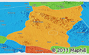 Political Panoramic Map of Sui Xian