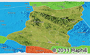 Satellite Panoramic Map of Sui Xian, political outside