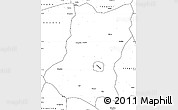 Blank Simple Map of Sui Xian