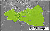 Physical 3D Map of Tianmen, desaturated