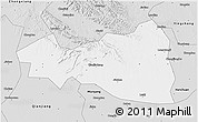 Silver Style 3D Map of Tianmen
