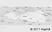 Silver Style Panoramic Map of Tianmen