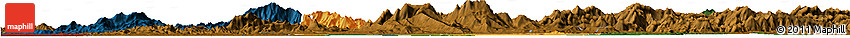 Political Horizon Map of Tongcheng, darken
