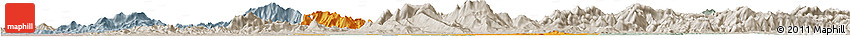 Political Horizon Map of Tongcheng, lighten, semi-desaturated