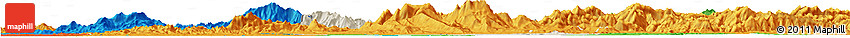 Shaded Relief Horizon Map of Tongcheng, political outside