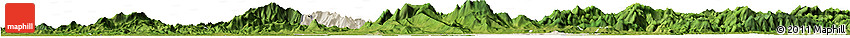 Shaded Relief Horizon Map of Tongcheng, satellite outside