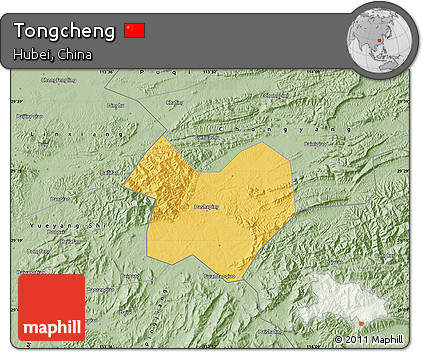 Savanna Style Map of Tongcheng