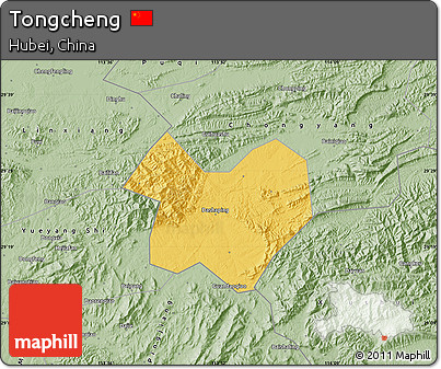 Savanna Style Map of Tongcheng
